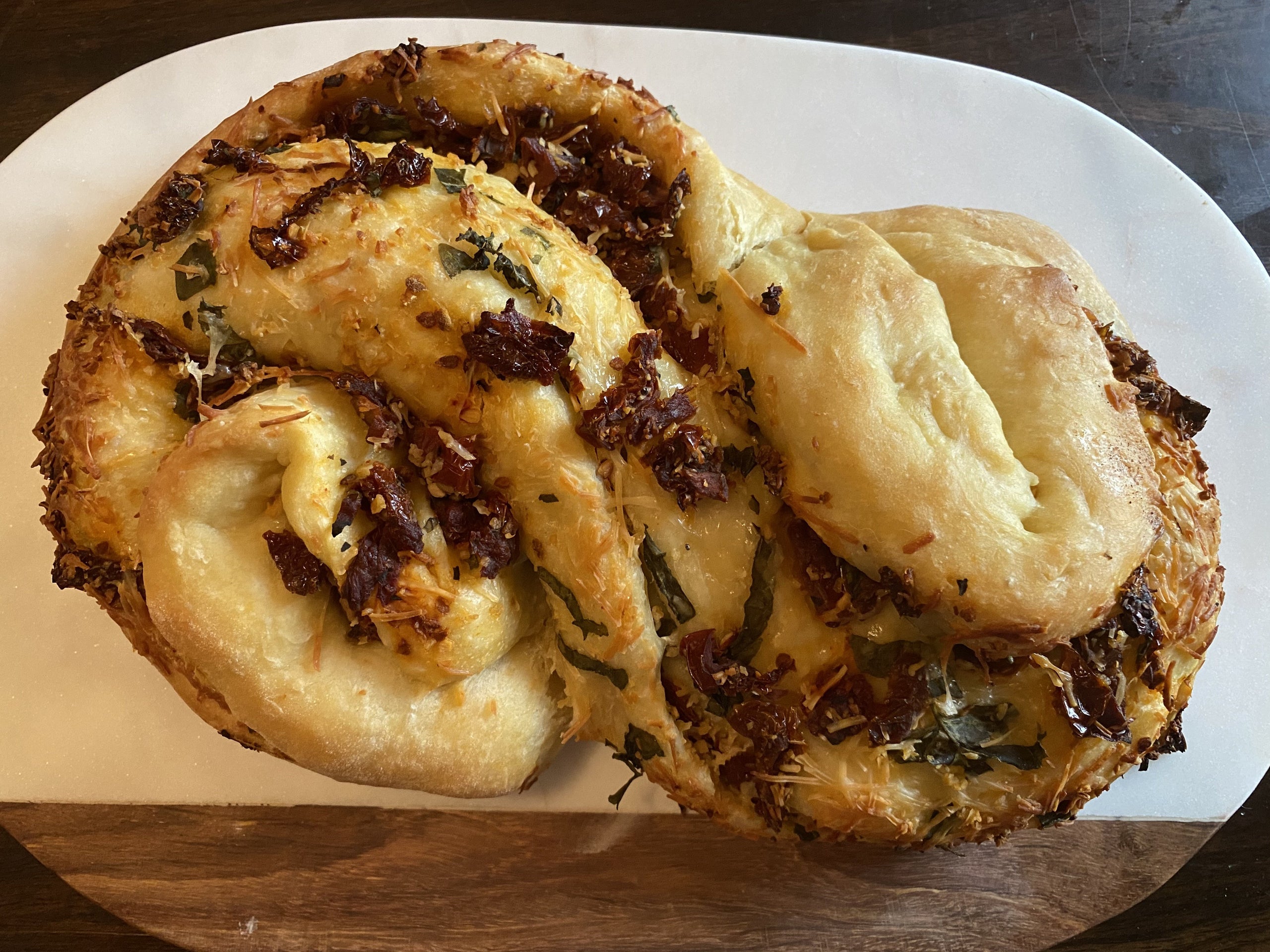 pane bianco with sun-dried tomatoes - a hint of rosemary